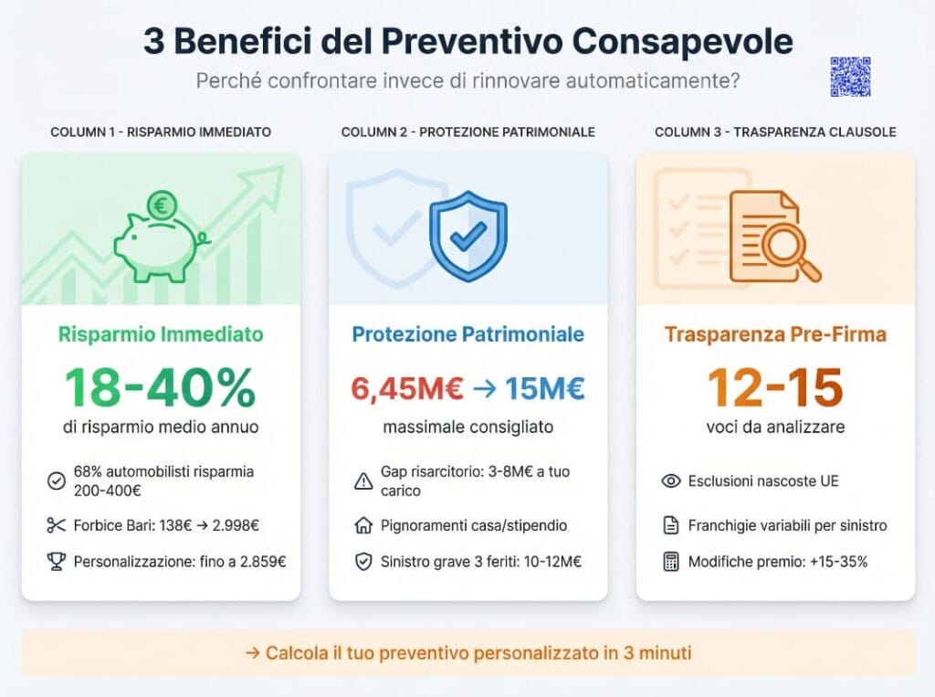 3 Benefici Principali del Preventivo Consapevole