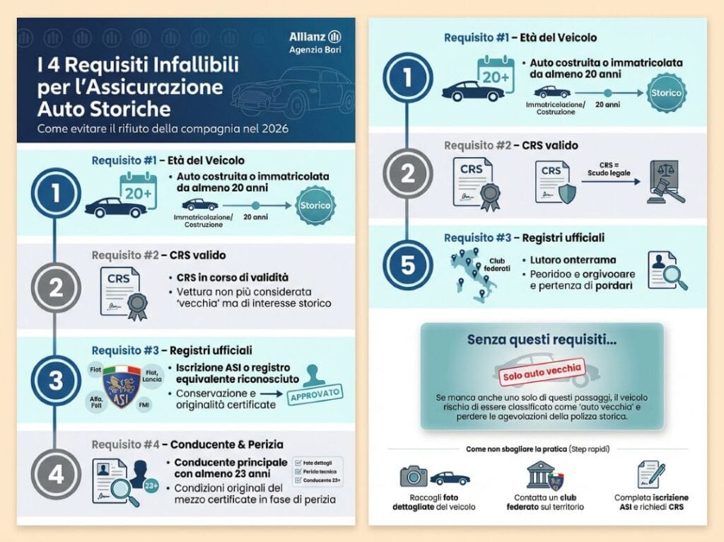 I 4 Requisiti Infallibili per la Polizza Storica