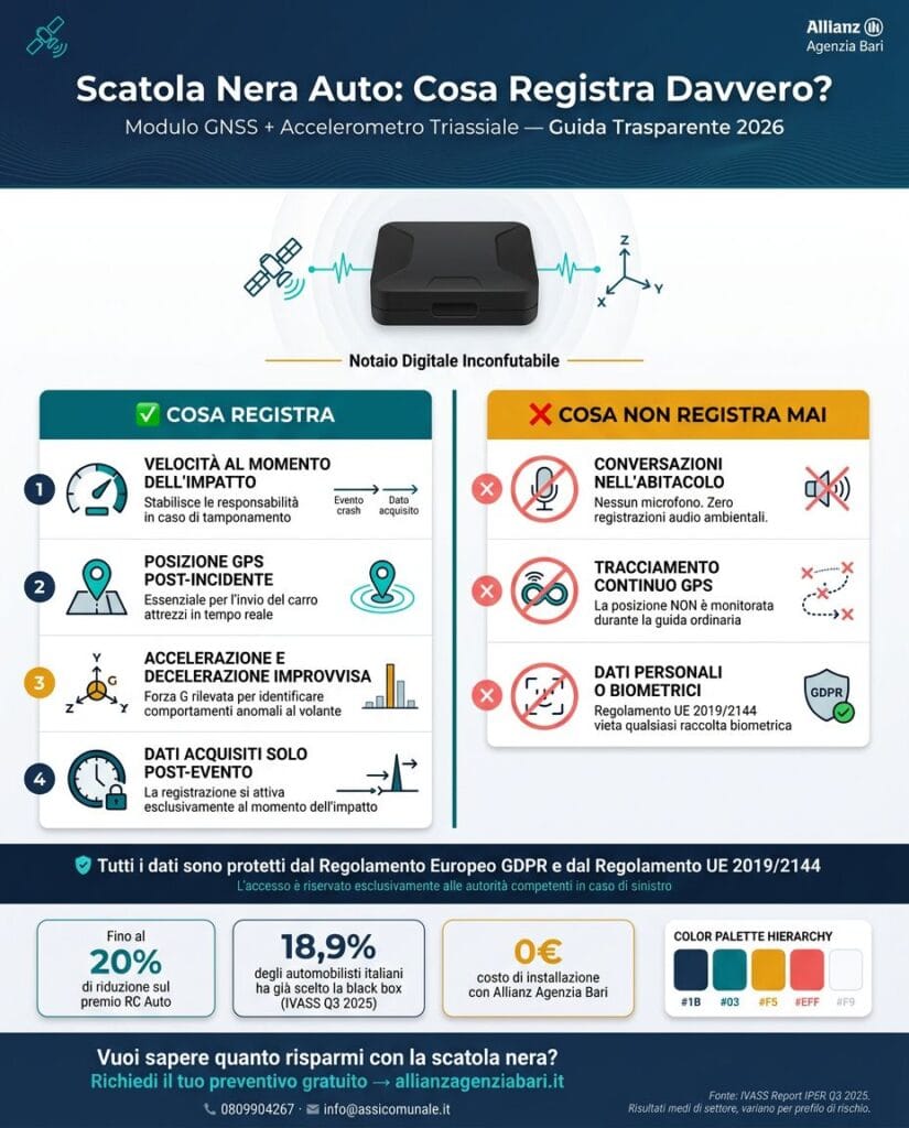 Modulo GNSS e Accelerometro I Dati Reali che Riducono il Premio